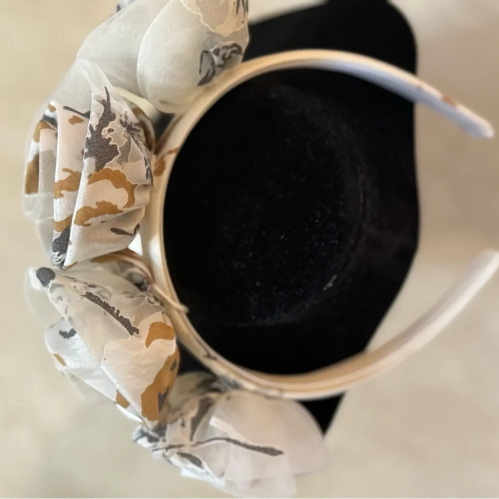JANIE AND JACK FLORAL ROSETTE HEADBAND